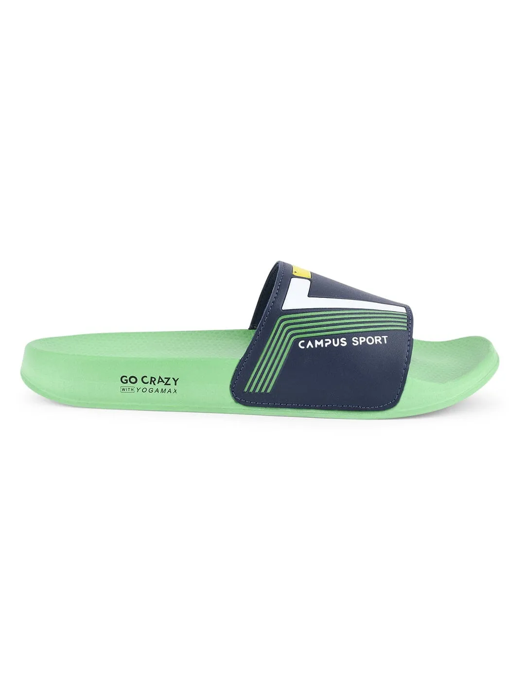 SL-432 Green Men's Slides sold by Campus Shoes product image thumbnail 2