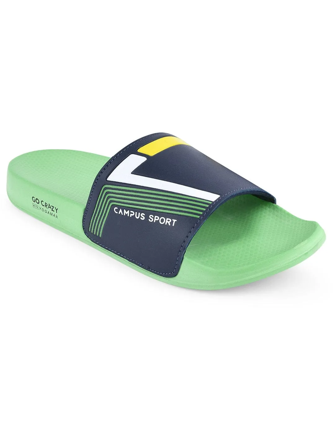 SL-432 Green Men's Slides sold by Campus Shoes