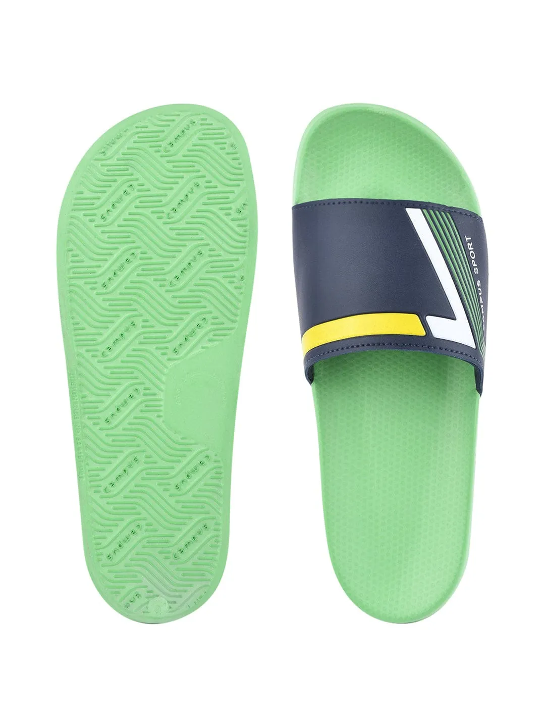 SL-432 Green Men's Slides sold by Campus Shoes product image thumbnail 4