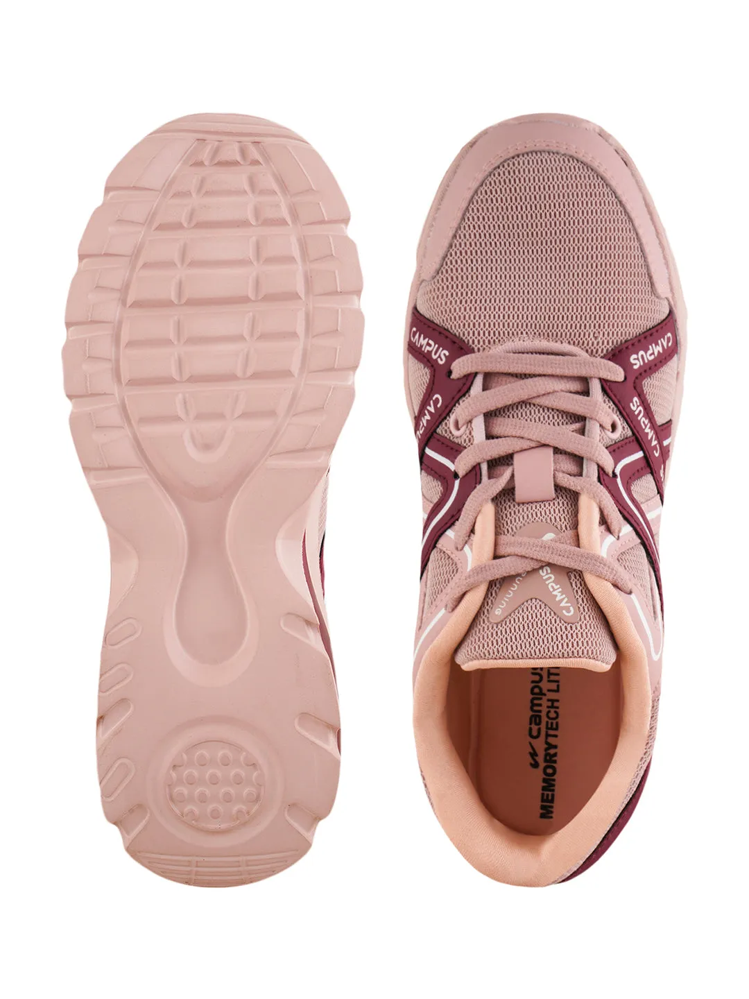 ELANA Peach Women's Sneakers sold by Campus Shoes product image thumbnail 4