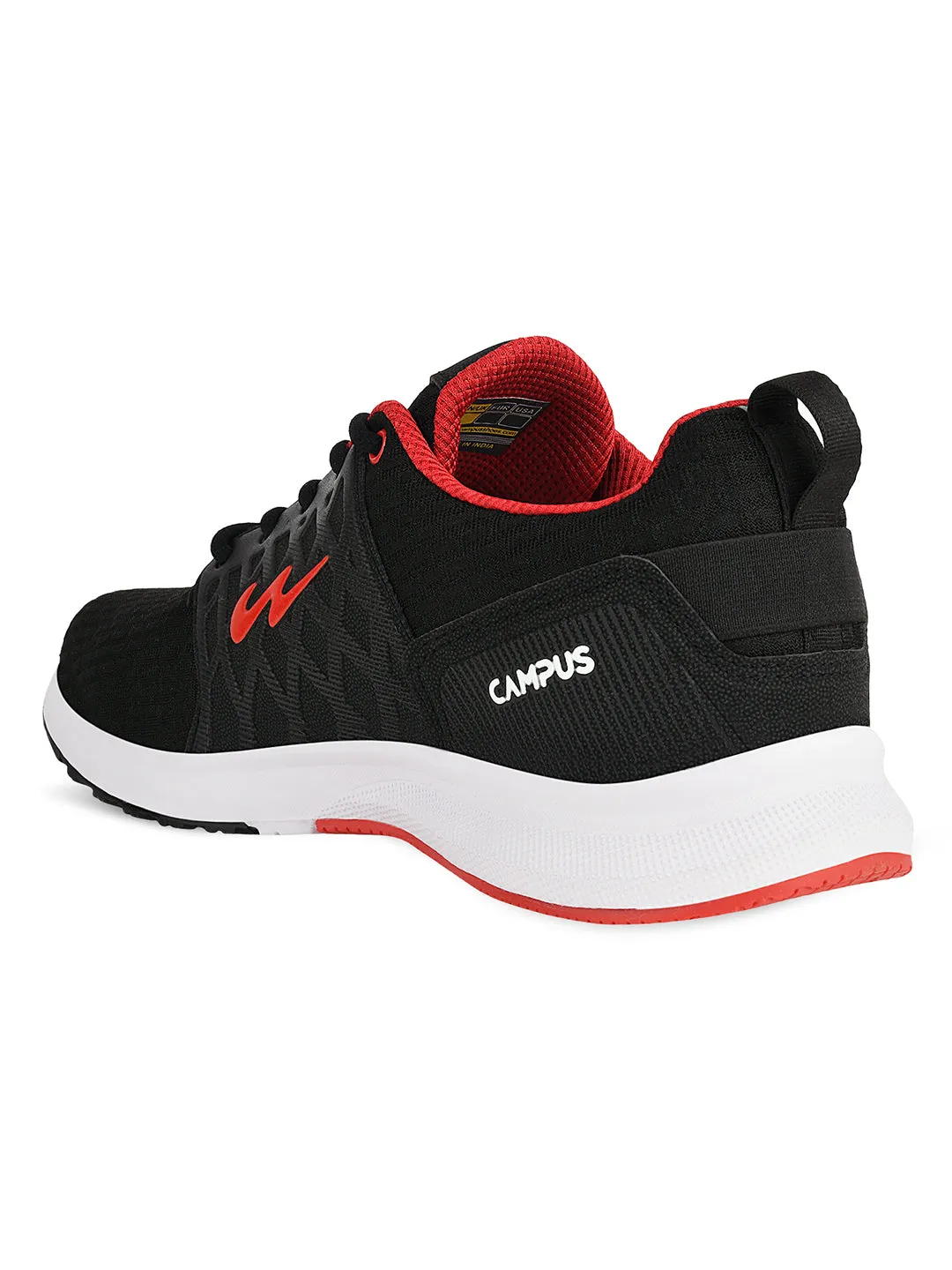 RODEO Pro Black Men's Running Shoes sold by Campus Shoes product image thumbnail 4