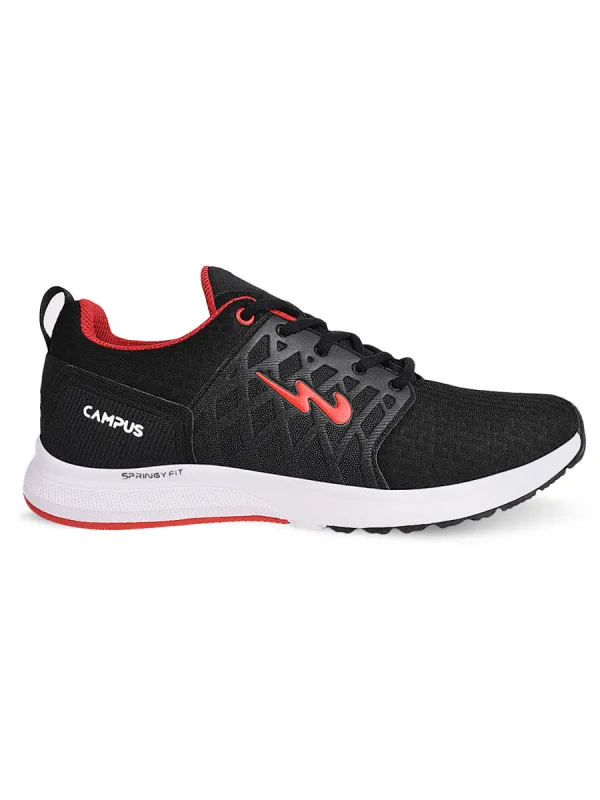 RODEO Pro Black Men's Running Shoes sold by Campus Shoes