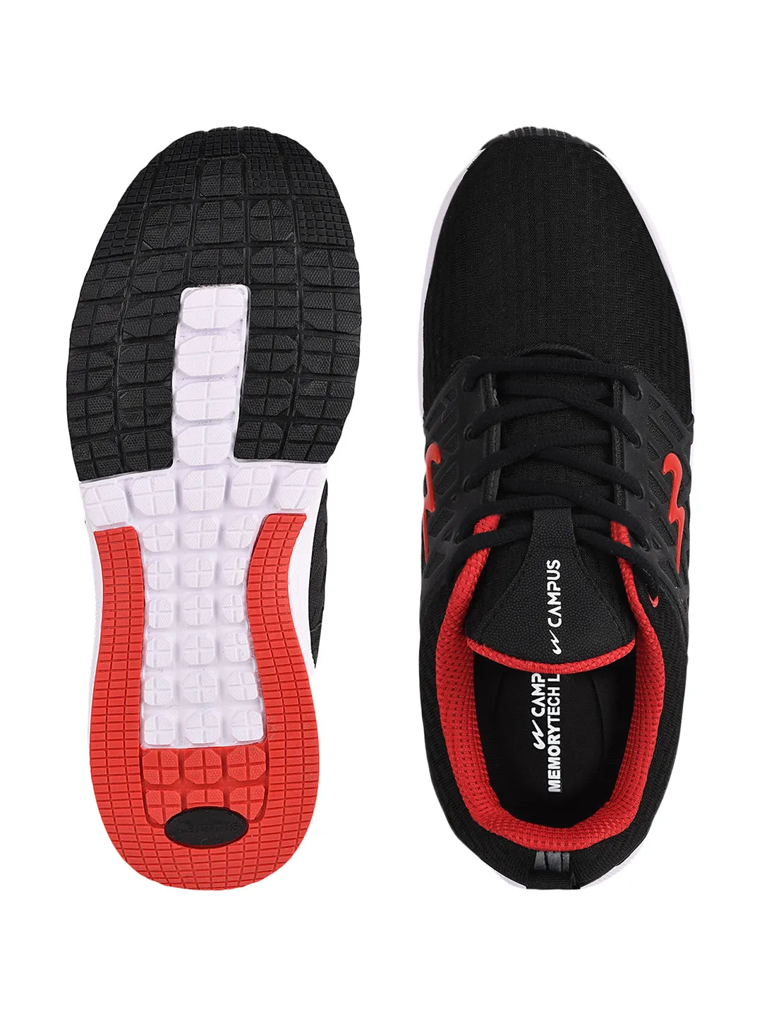 RODEO Pro Black Men's Running Shoes sold by Campus Shoes product image thumbnail 3