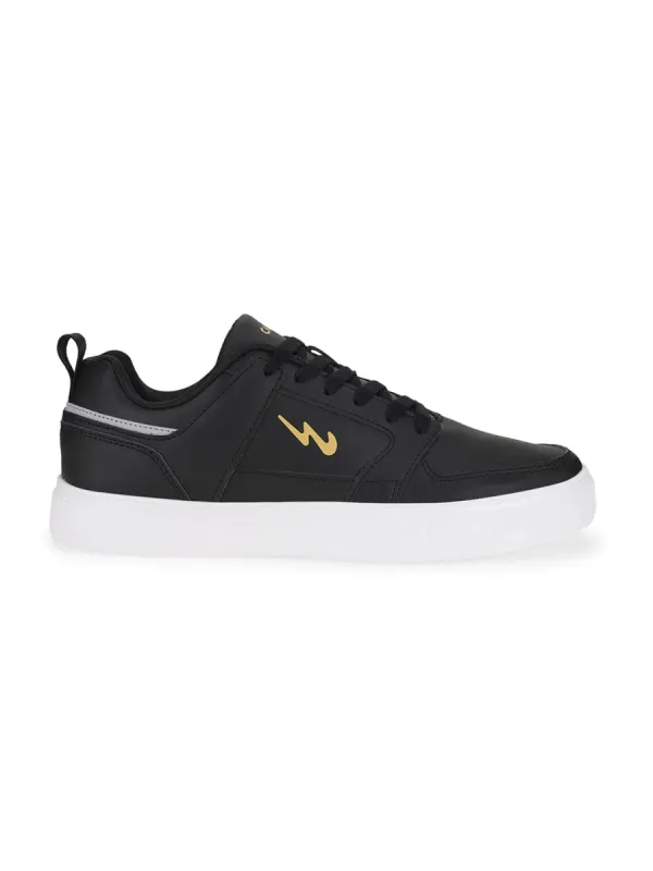 CHOCK Black Men's Sneakers made by Campus Shoes