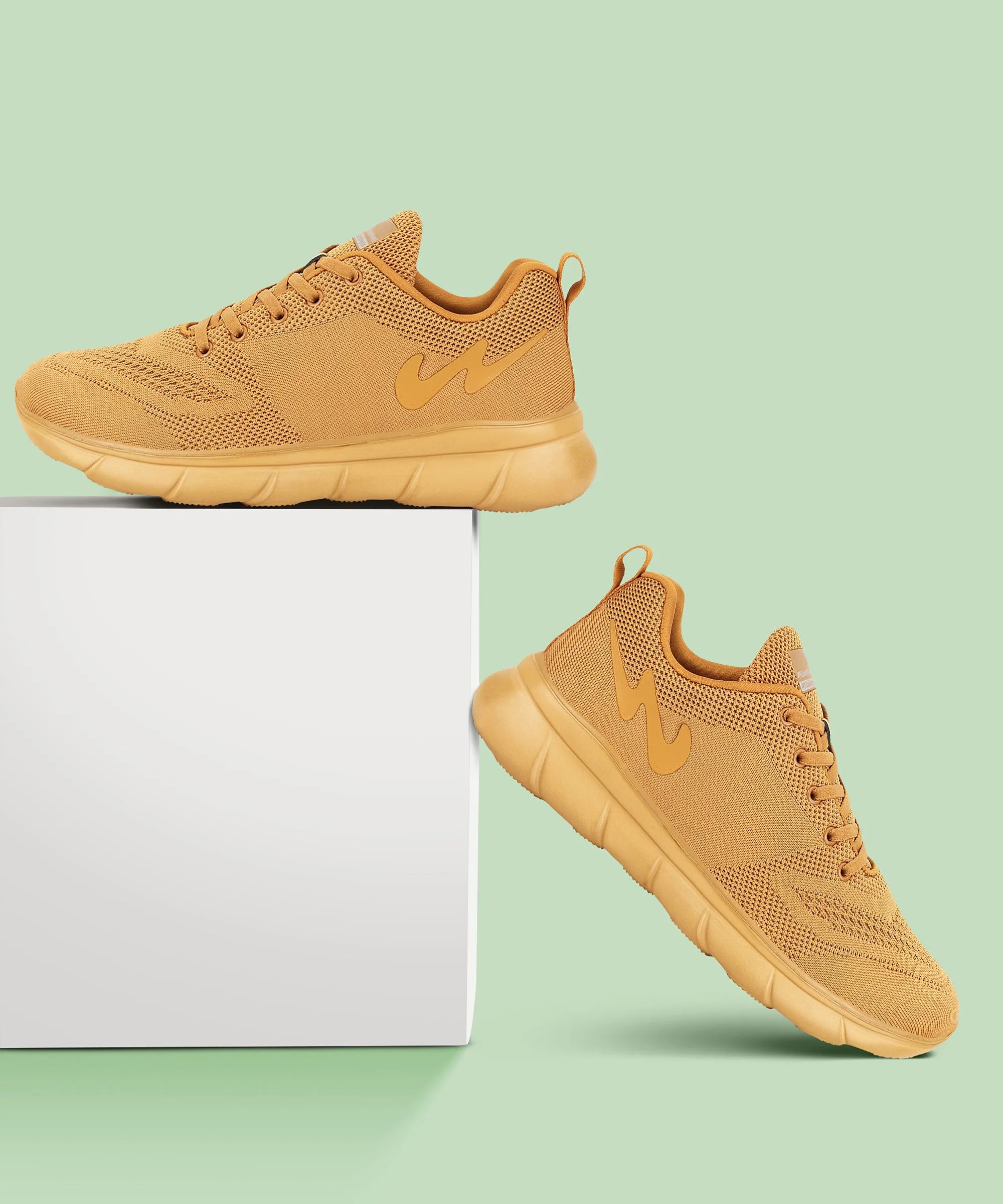 VIBGYOR Tan Men's Sneakers sold by Campus Shoes product image thumbnail 5