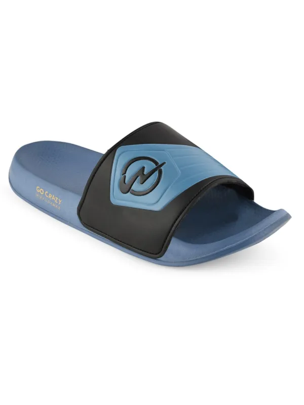 SL-429 Blue Men's Slides sold by Campus Shoes