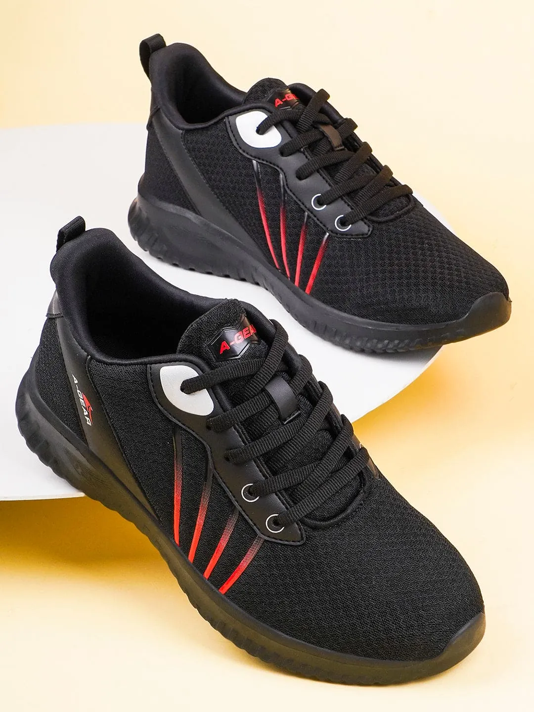 AGR-008 Black Men's Sports Shoes sold by Campus Shoes product image thumbnail 5