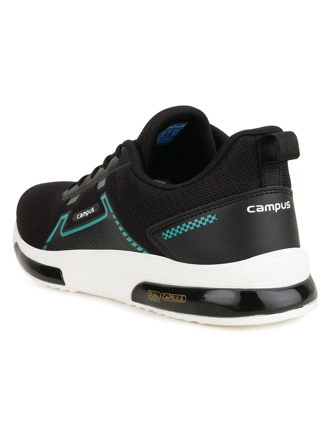 CULTURE Black Men's Running Shoes sold by Campus Shoes product image thumbnail 3