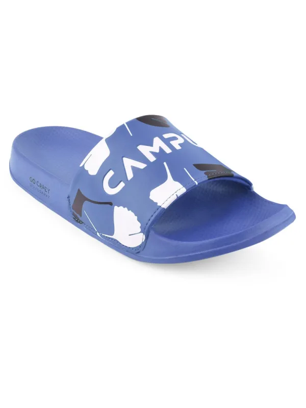 SL-433 Blue Men's Slides sold by Campus Shoes