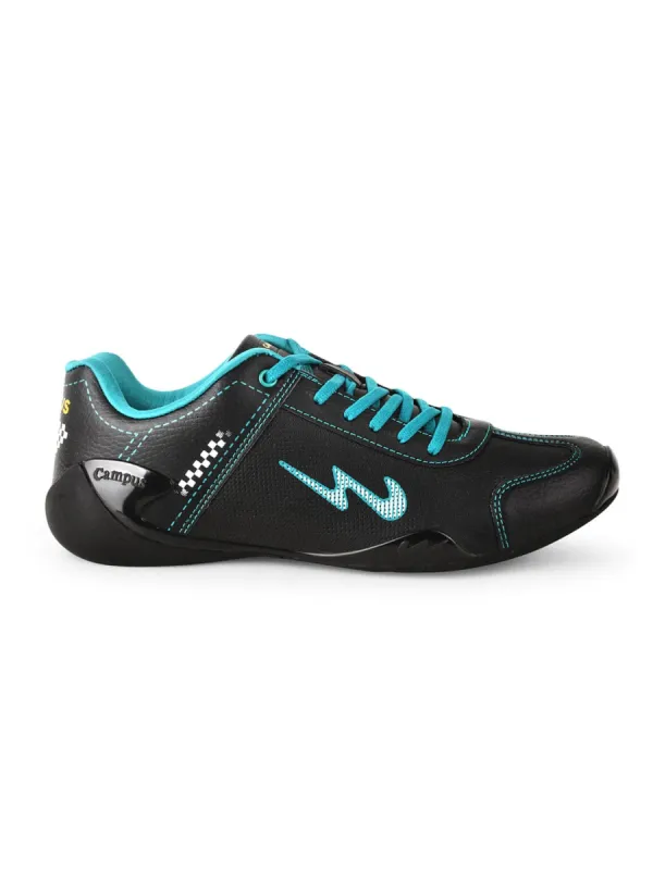 CAMP TURBO Black Men's Sneakers sold by Campus Shoes