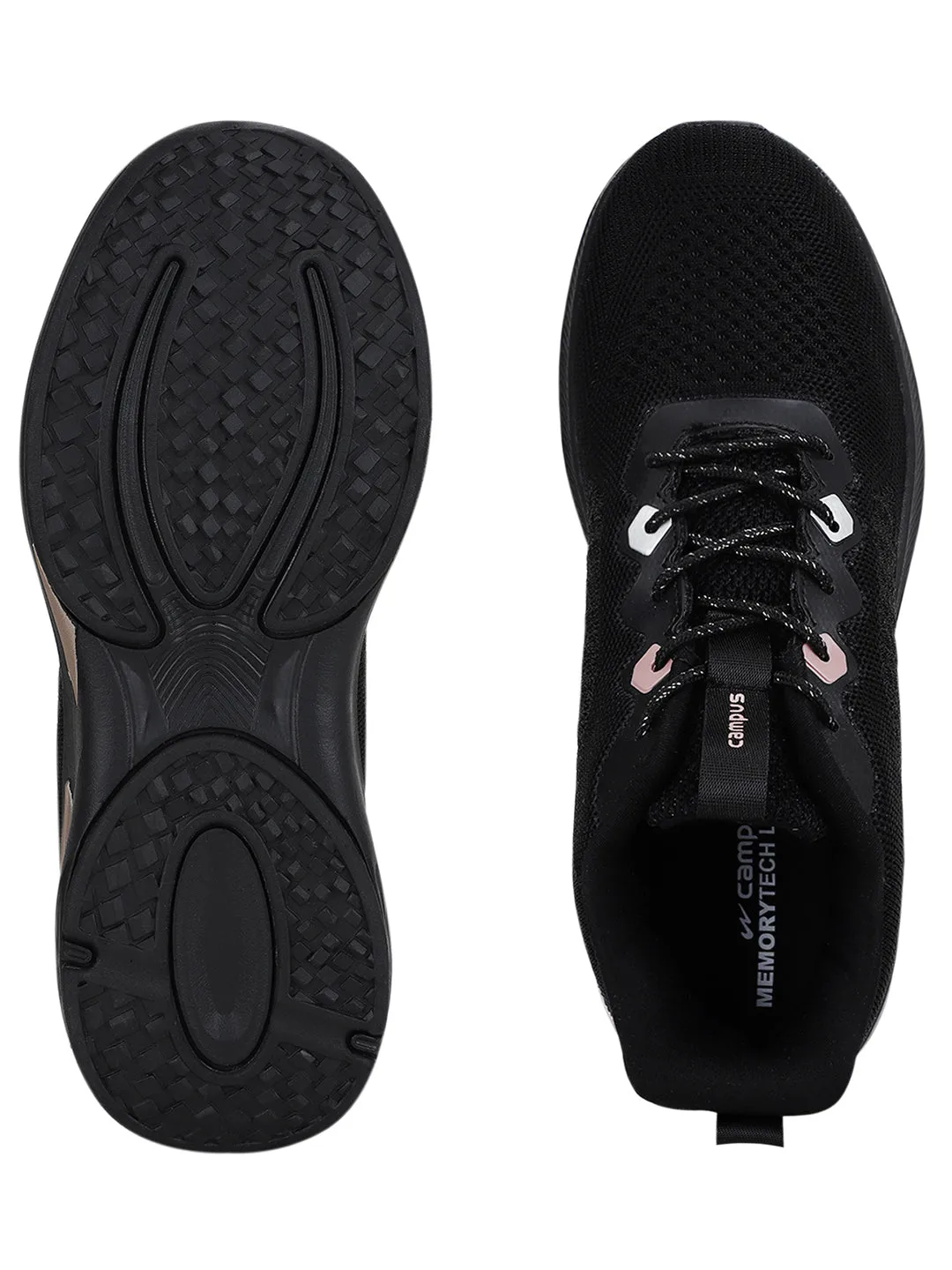 KEREN Black Women's Running Shoes sold by Campus Shoes product image thumbnail 5