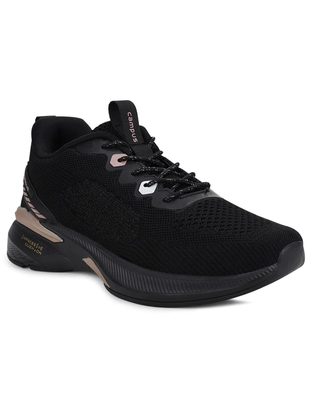 KEREN Black Women's Running Shoes sold by Campus Shoes product image thumbnail 2