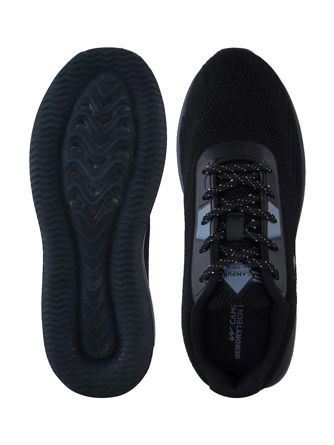 ARTEMIS Black Men's Running Shoes sold by Campus Shoes product image thumbnail 4