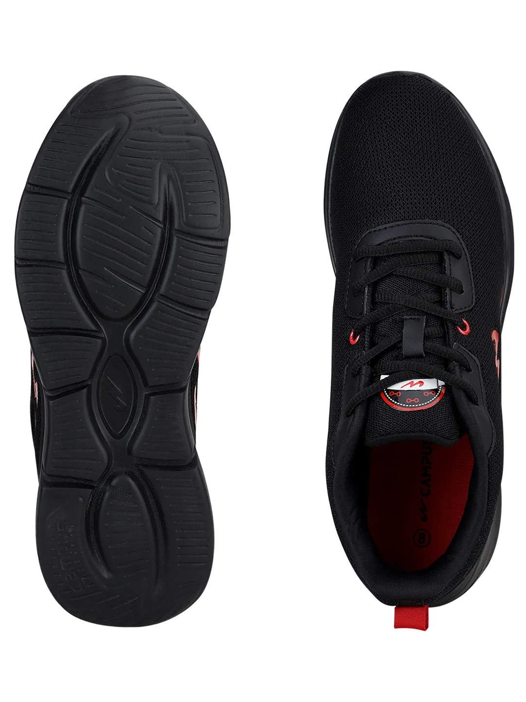 RUNNER Black Men's Running Shoes sold by Campus Shoes product image thumbnail 5