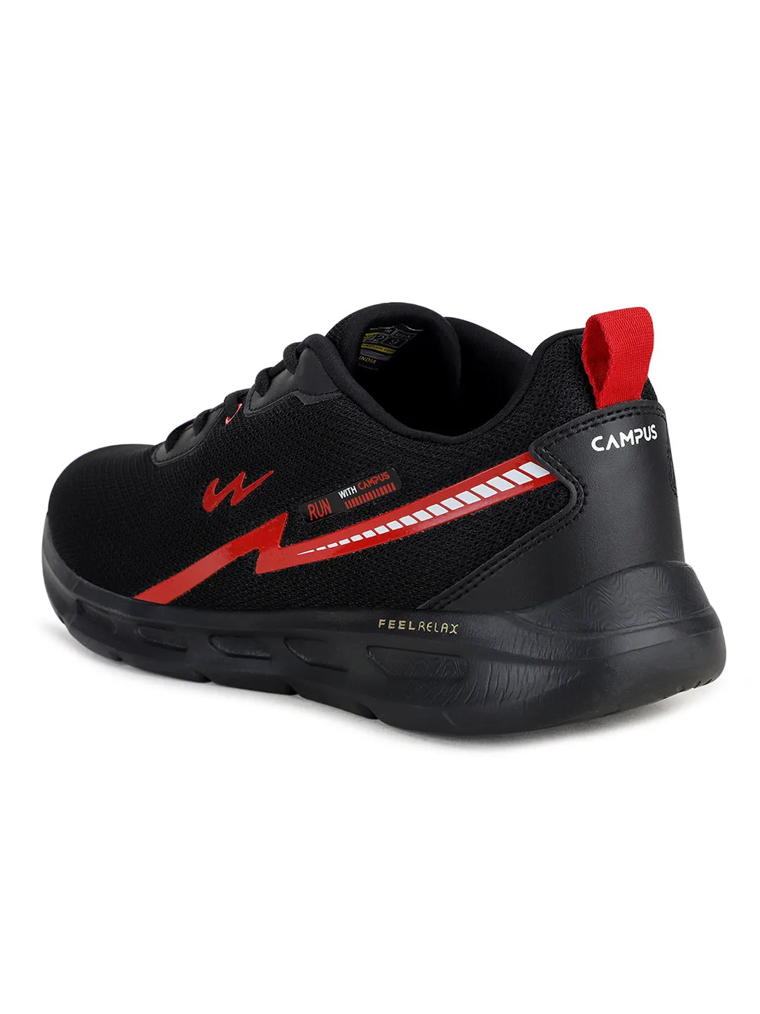 RUNNER Black Men's Running Shoes sold by Campus Shoes product image thumbnail 3