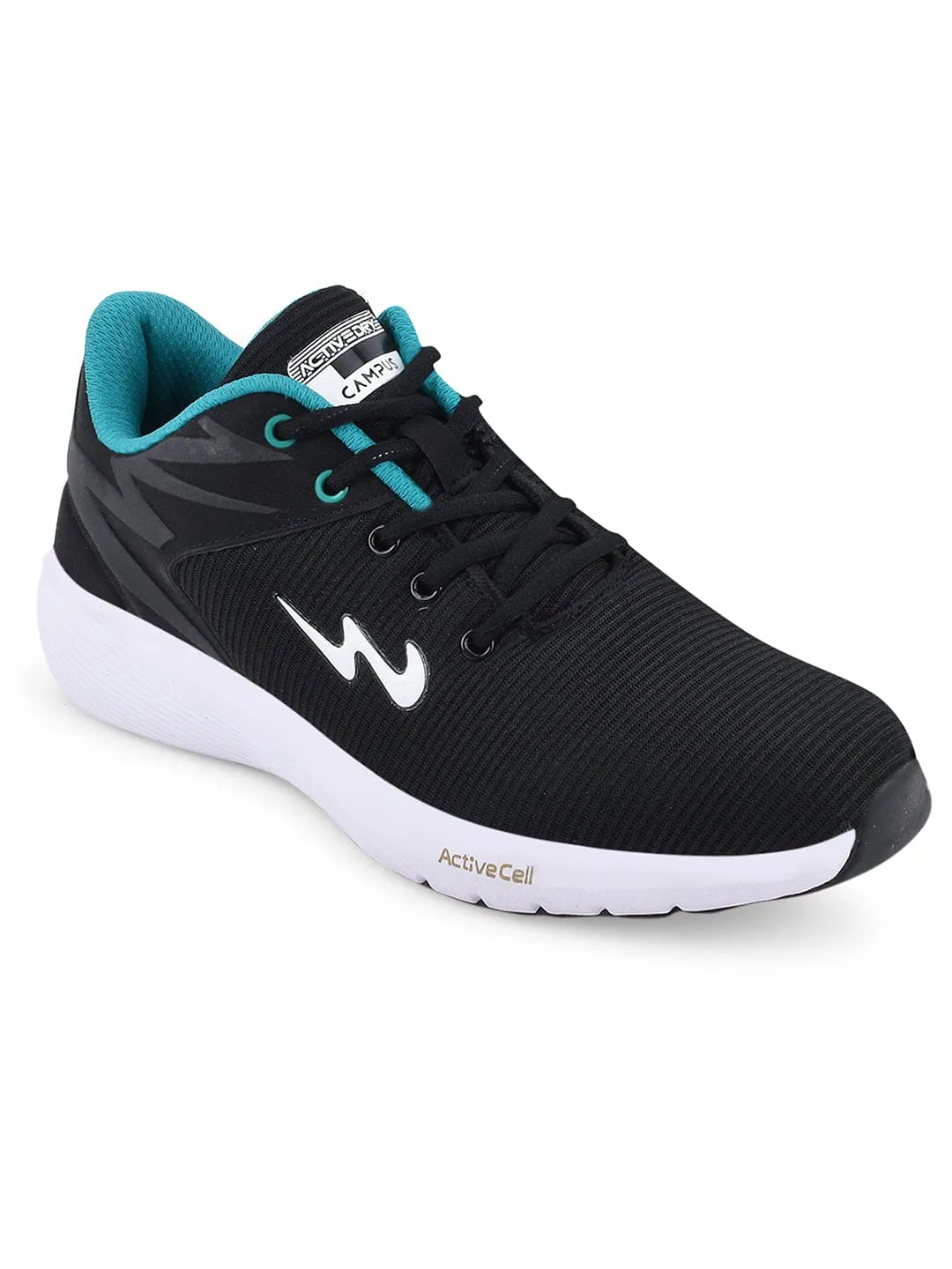 ROYCE-2 Black Men's Running Shoes sold by Campus Shoes product image thumbnail 2