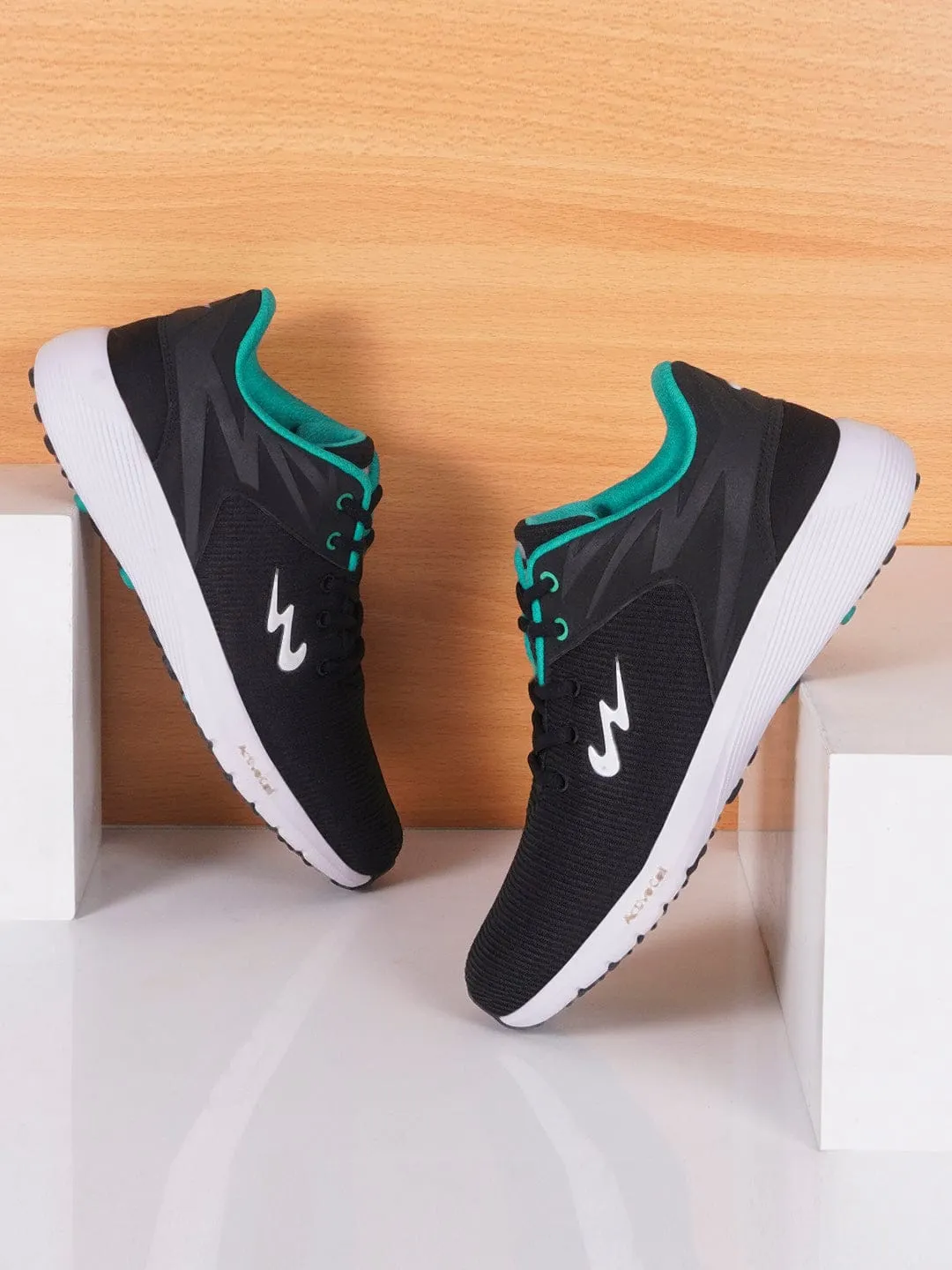 ROYCE-2 Black Men's Running Shoes sold by Campus Shoes product image thumbnail 5