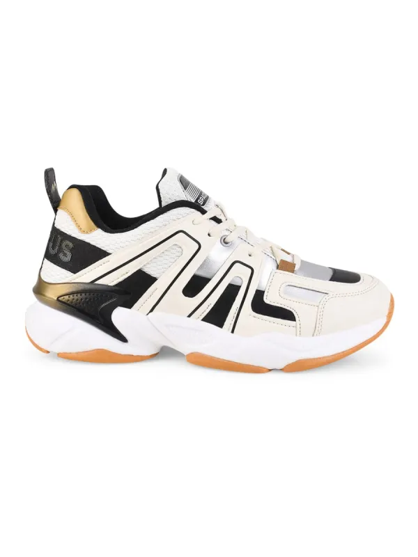SPACE-RIDER White Men's Sneakers sold by Campus Shoes