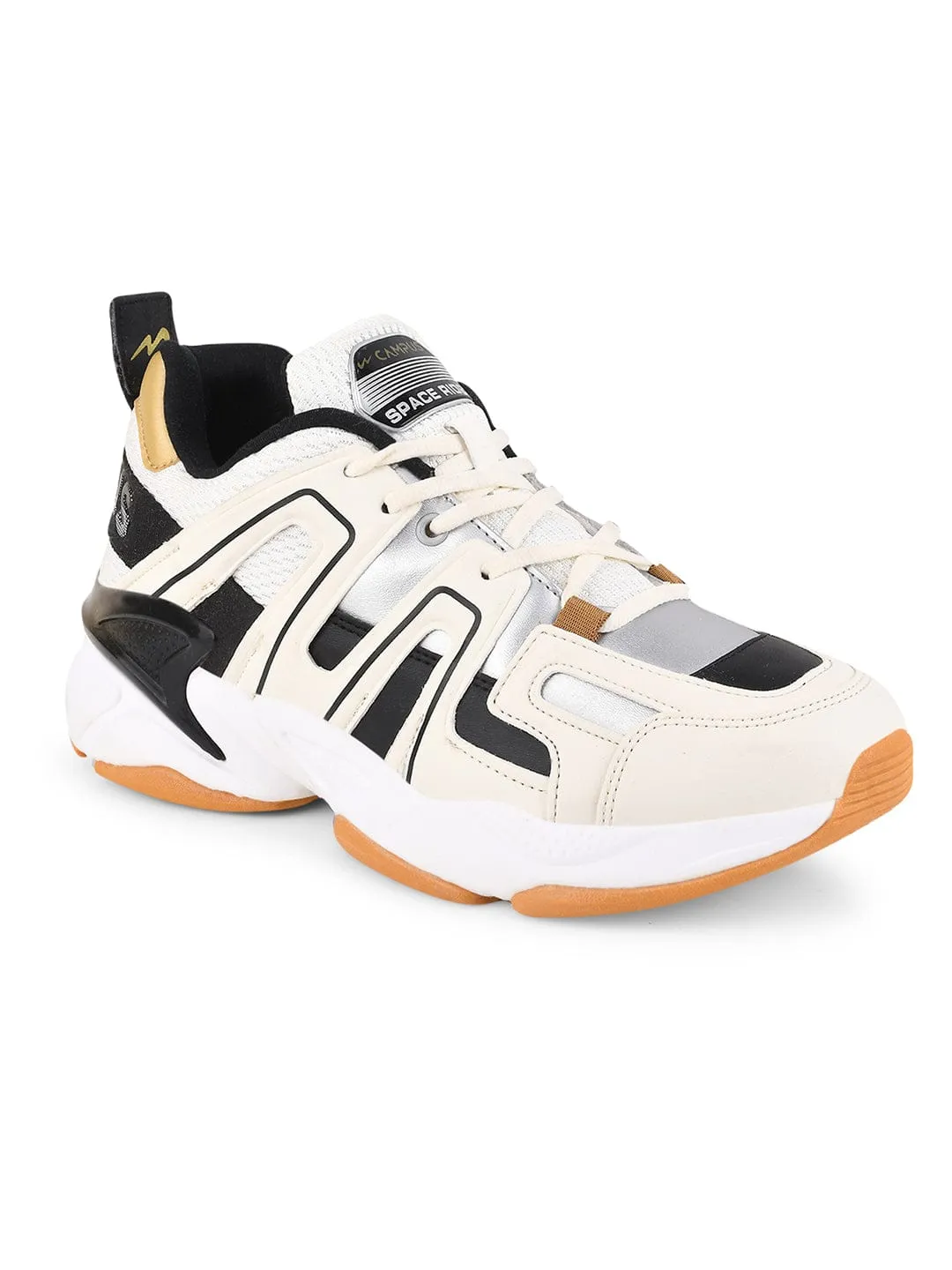 SPACE-RIDER White Men's Sneakers sold by Campus Shoes product image thumbnail 2