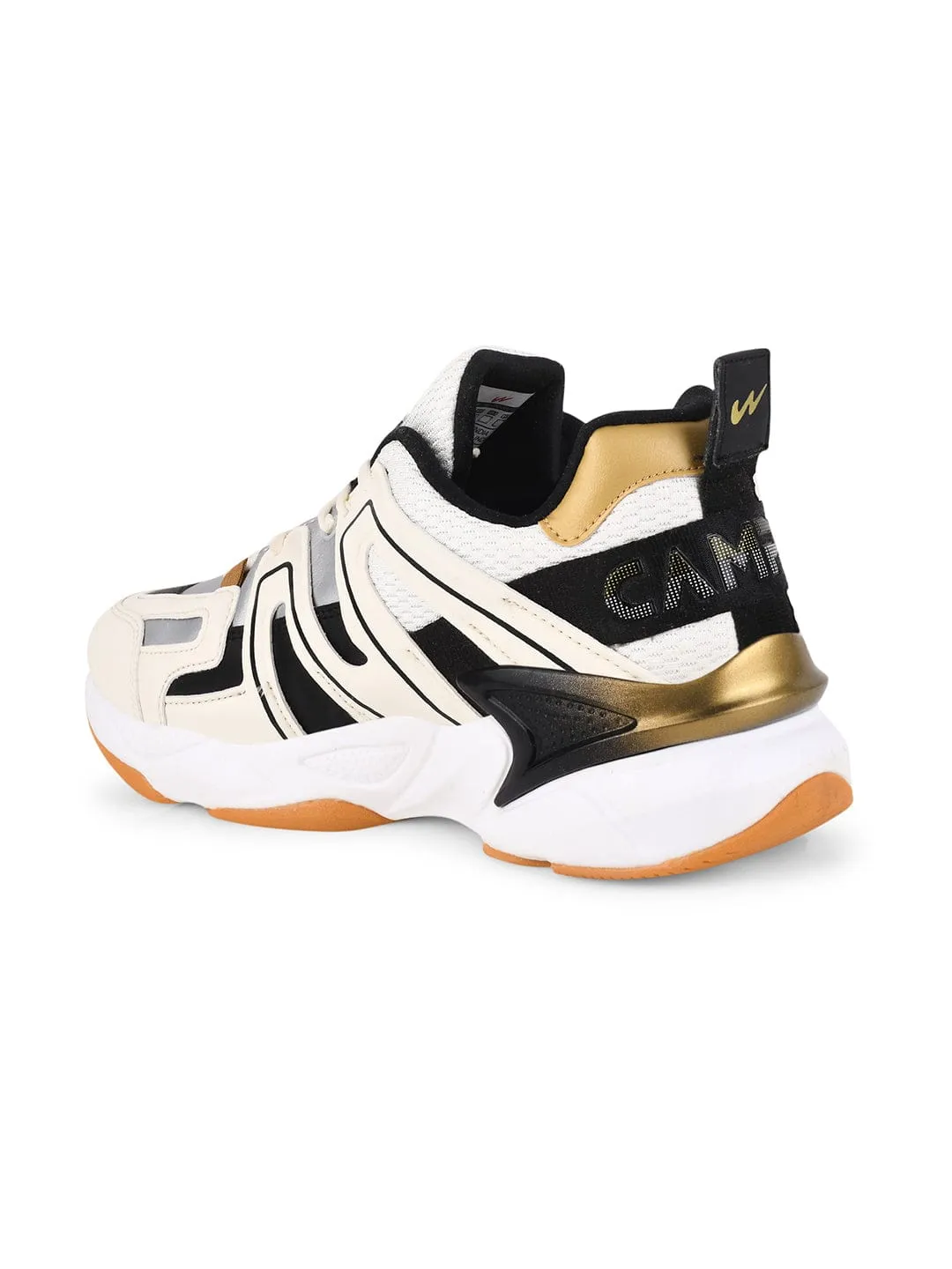 SPACE-RIDER White Men's Sneakers sold by Campus Shoes product image thumbnail 3