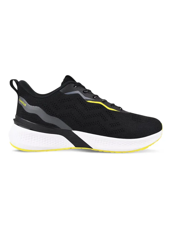 STAGE Black Men's Running Shoes sold by Campus Shoes