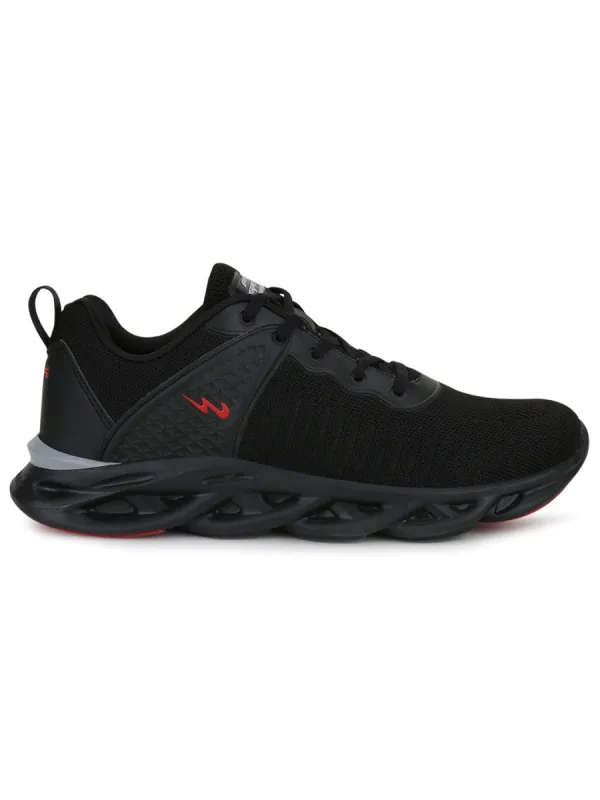 POINT Black Men's Running Shoes sold by Campus Shoes