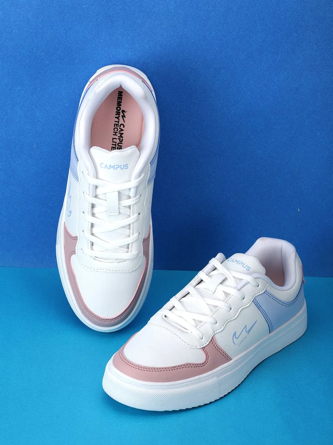 BOUGIE White Women's Sneakers sold by Campus Shoes product image thumbnail 5