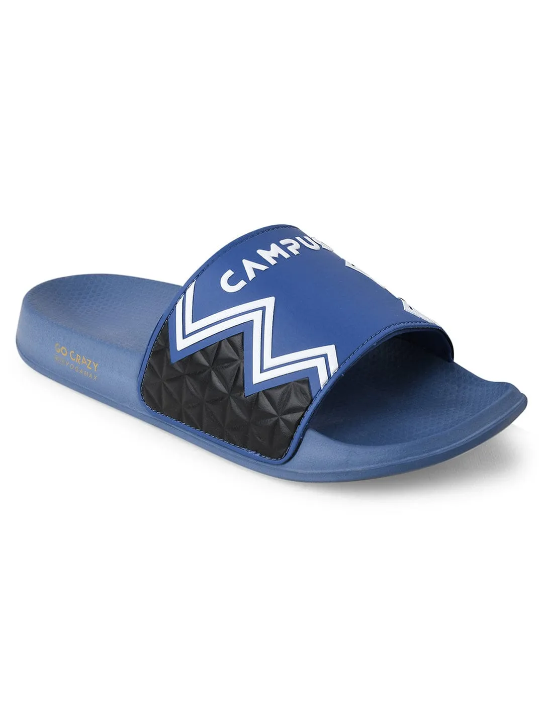 SL-427 Blue Men's Slides sold by Campus Shoes