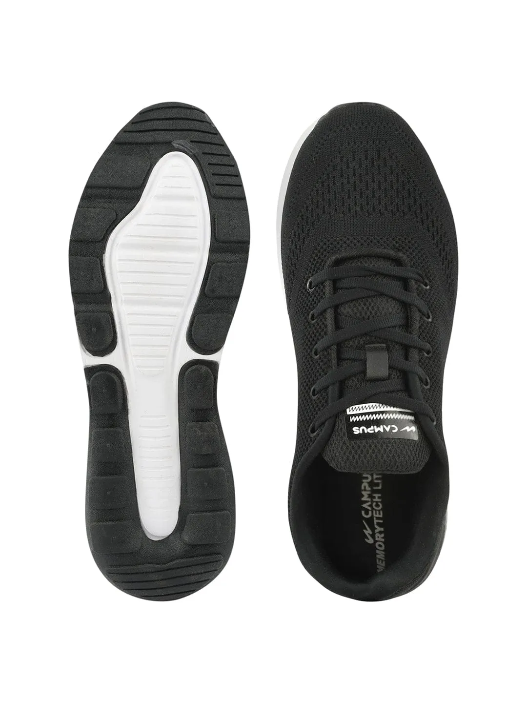 NORTH PLUS Black Men's Running Shoes sold by Campus Shoes product image thumbnail 4