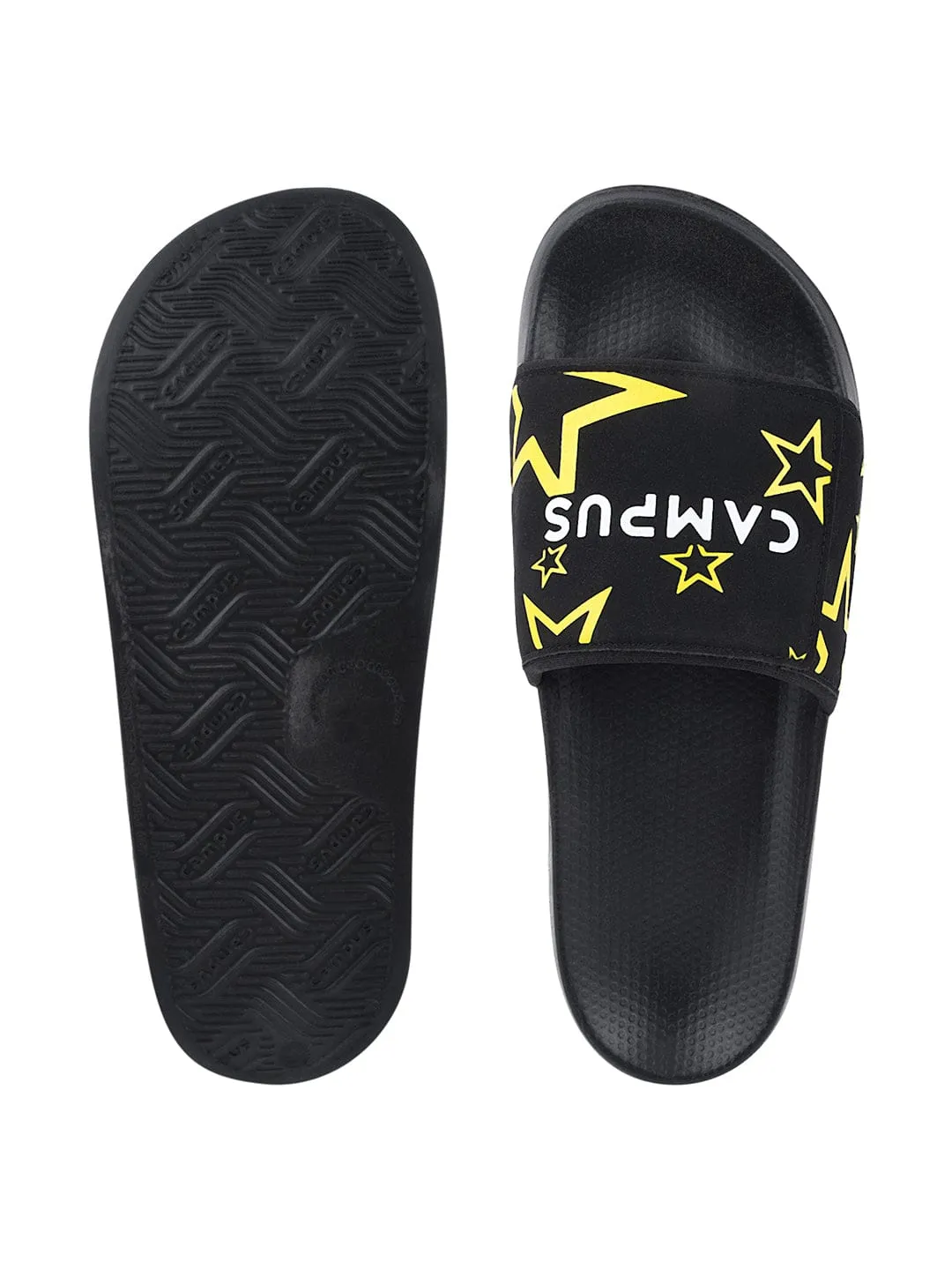 SL-421A Black Men's Slides sold by Campus Shoes product image thumbnail 4