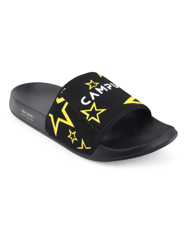 SL-421A Black Men's Slides sold by Campus Shoes