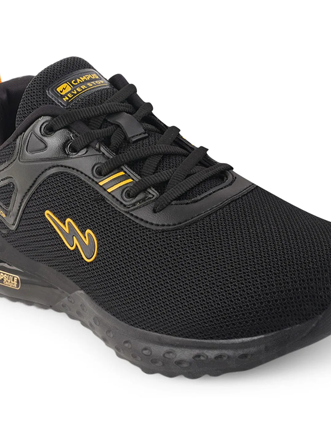 GAMMA Black Men's Running Shoes sold by Campus Shoes product image thumbnail 5