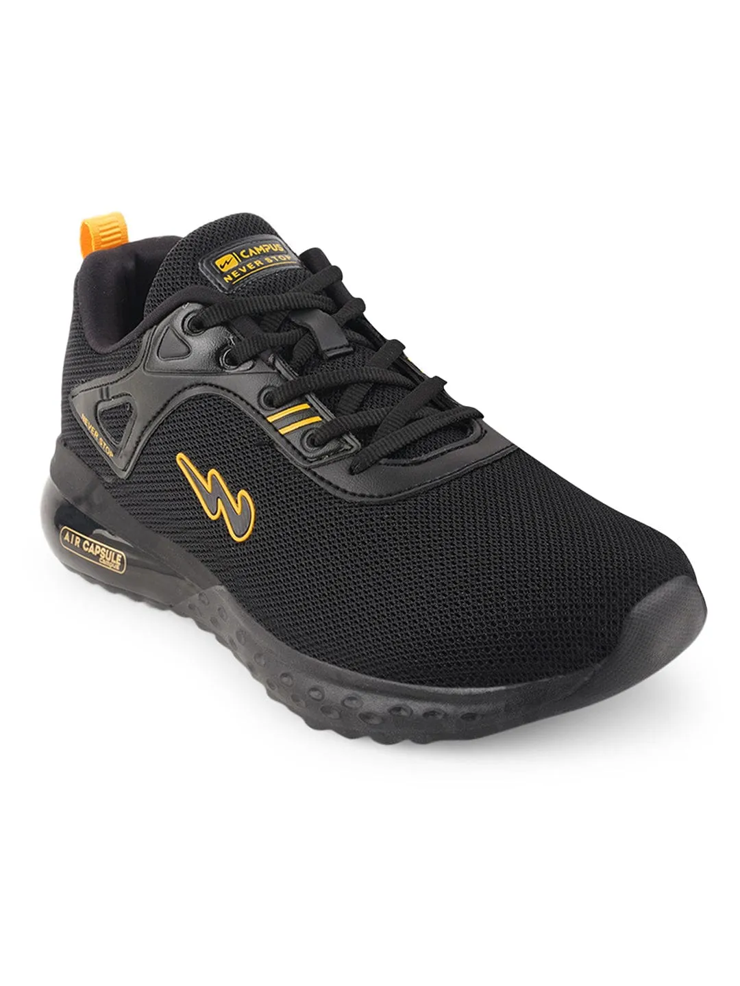 GAMMA Black Men's Running Shoes sold by Campus Shoes product image thumbnail 2