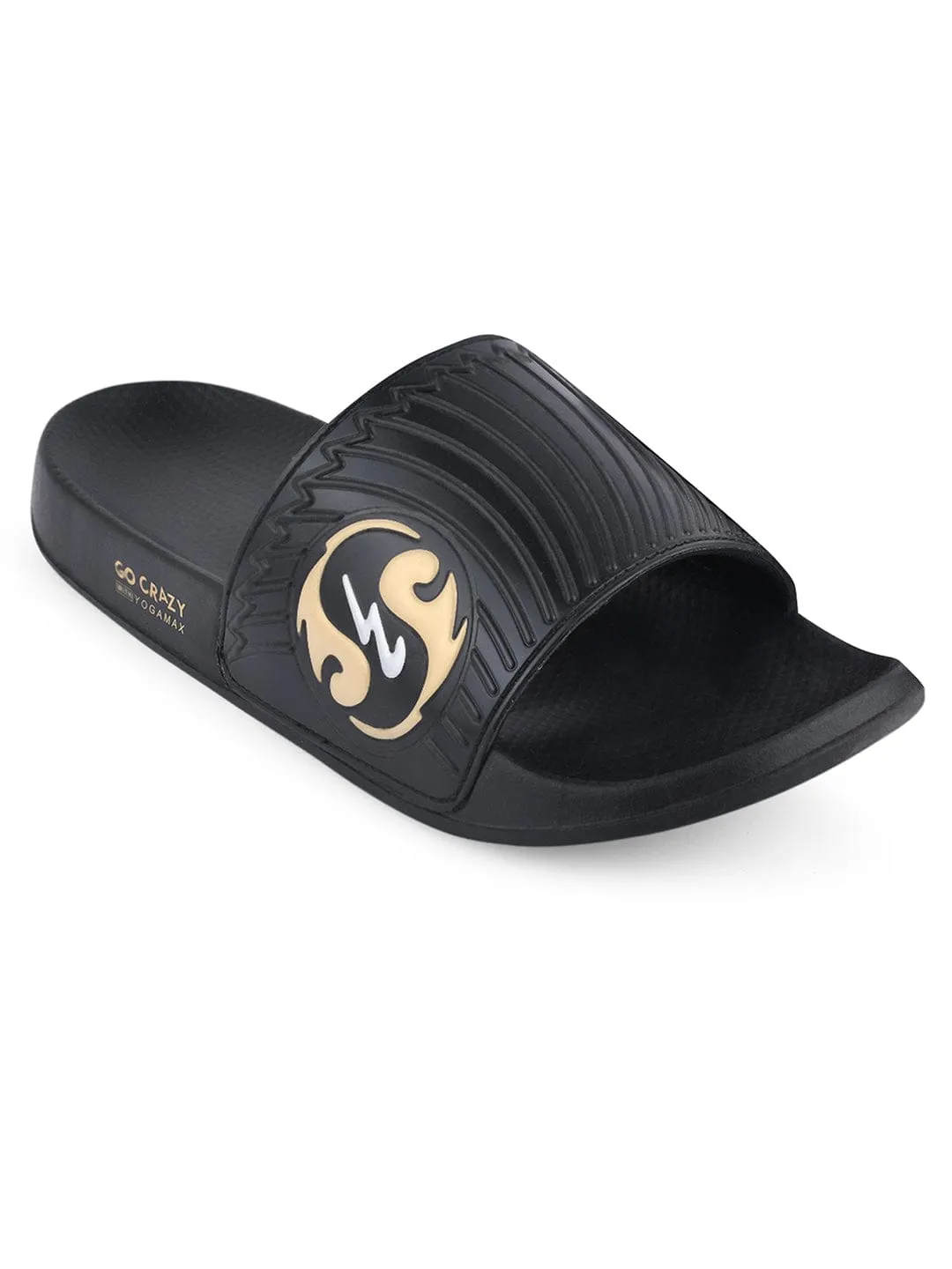 SL-430 Black Men's Slides sold by Campus Shoes