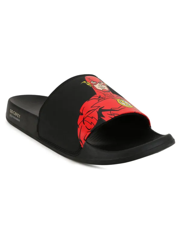 JL-010 Black Men's Slides sold by Campus Shoes