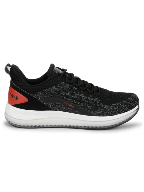 ANTHEM Black Men's Running Shoes sold by Campus Shoes