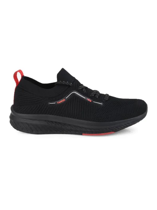 GABRIER Black Men's Running Shoes sold by Campus Shoes