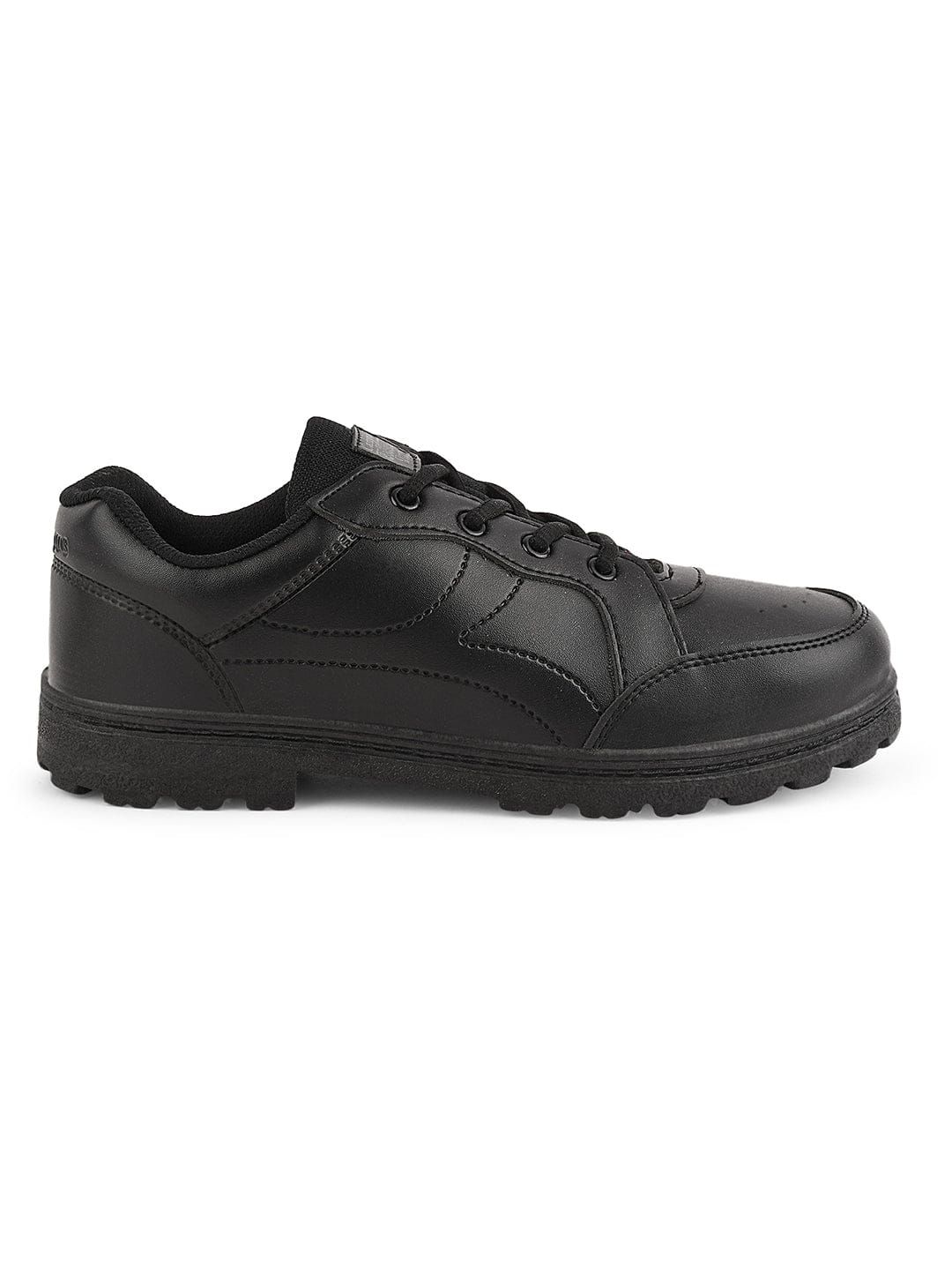 CS-63R Black Men's School Shoes sold by Campus Shoes