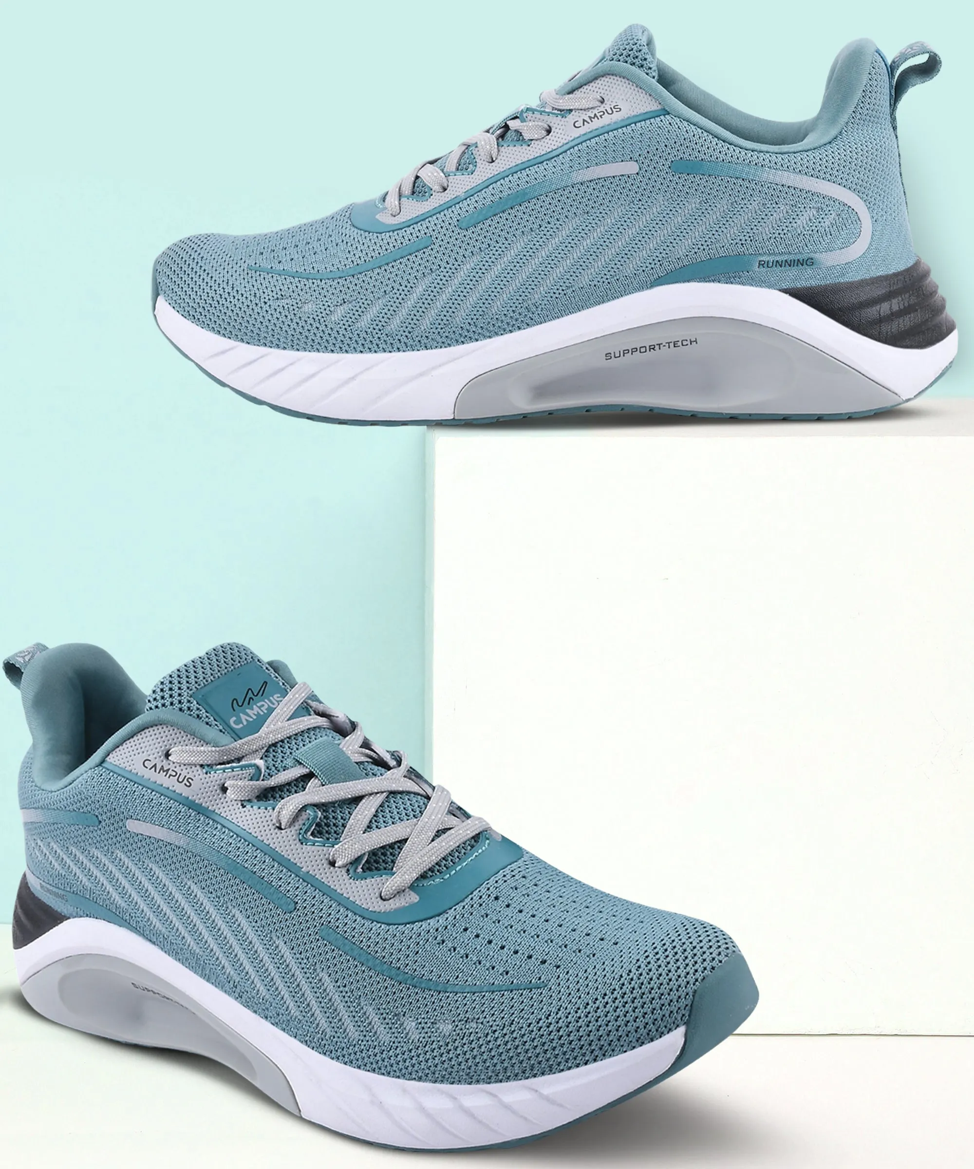 ABACUS Grey Men's Running Shoes sold by Campus Shoes product image thumbnail 5