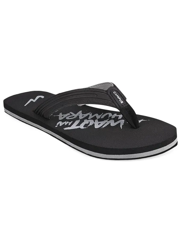 GC-1046 Black Men's Flip Flops sold by Campus Shoes