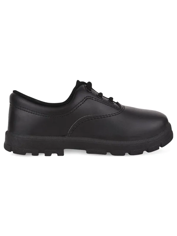 CS-A7S Black Men's School Shoes sold by Campus Shoes
