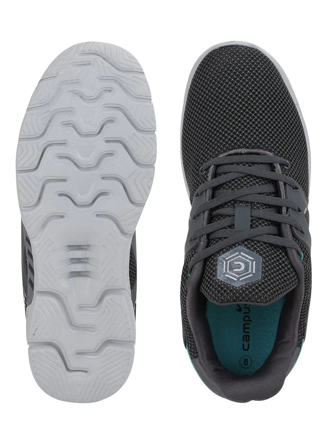 TIGOR Grey Men's Running Shoes sold by Campus Shoes product image thumbnail 4