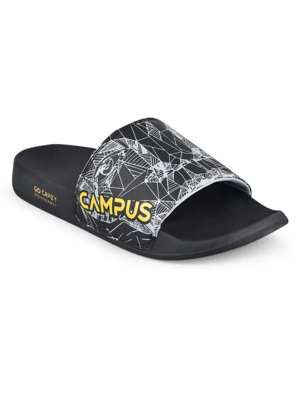 SL-423 Black Men's Sliders sold by Campus Shoes