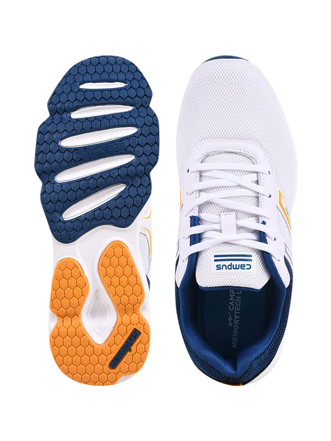 HURRICANE White Men's Running Shoes sold by Campus Shoes product image thumbnail 4