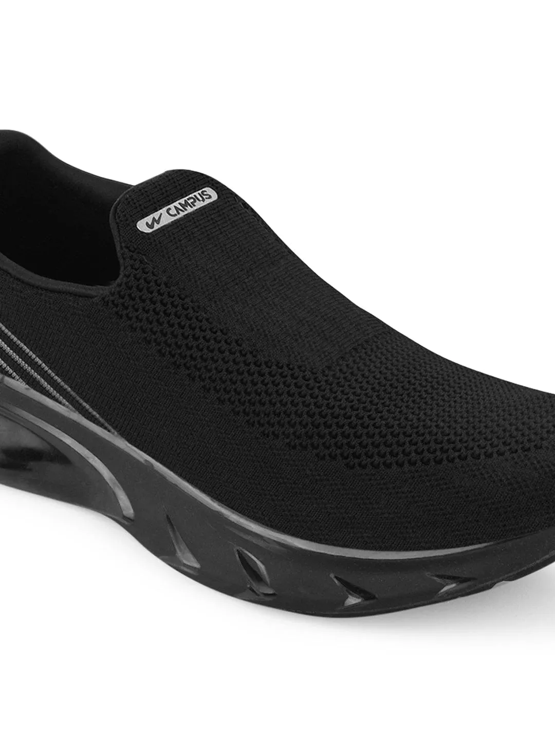 PILOT PRO Black Men's Walking Shoes sold by Campus Shoes product image thumbnail 4