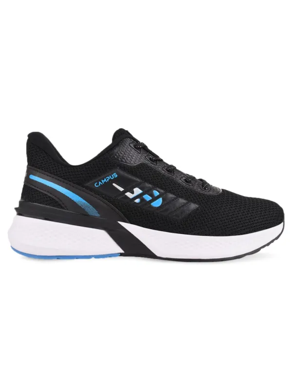 LESTOR Black Men's Running Shoes sold by Campus Shoes