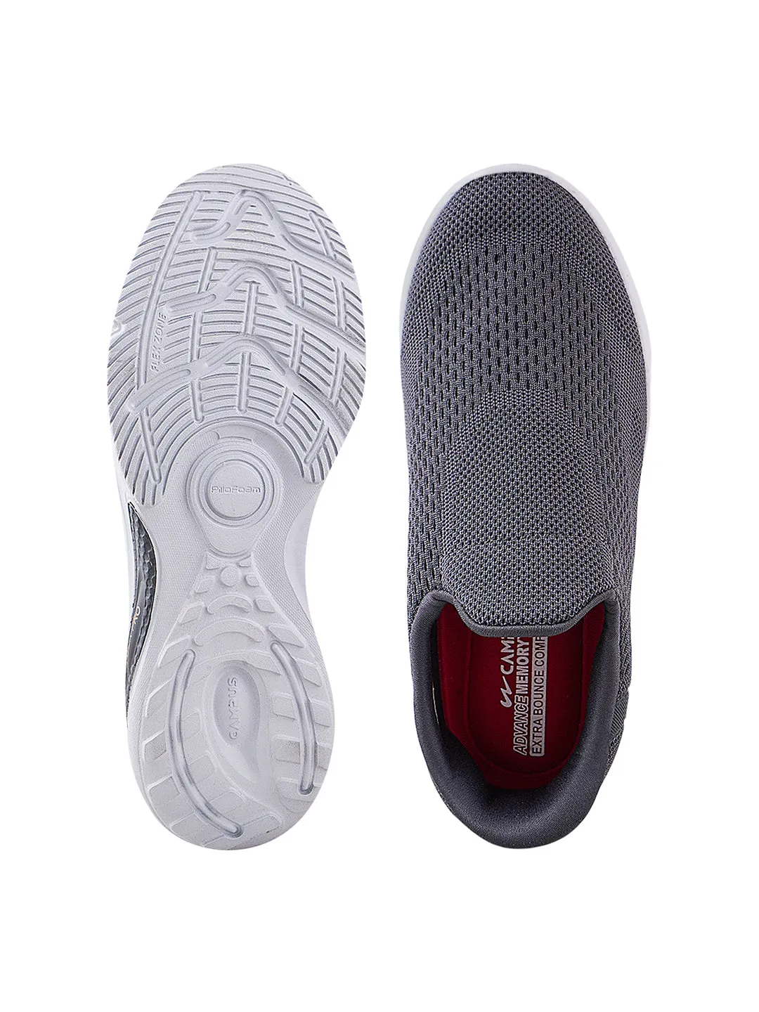 WIKES Grey Men's Sports Shoes sold by Campus Shoes product image thumbnail 5