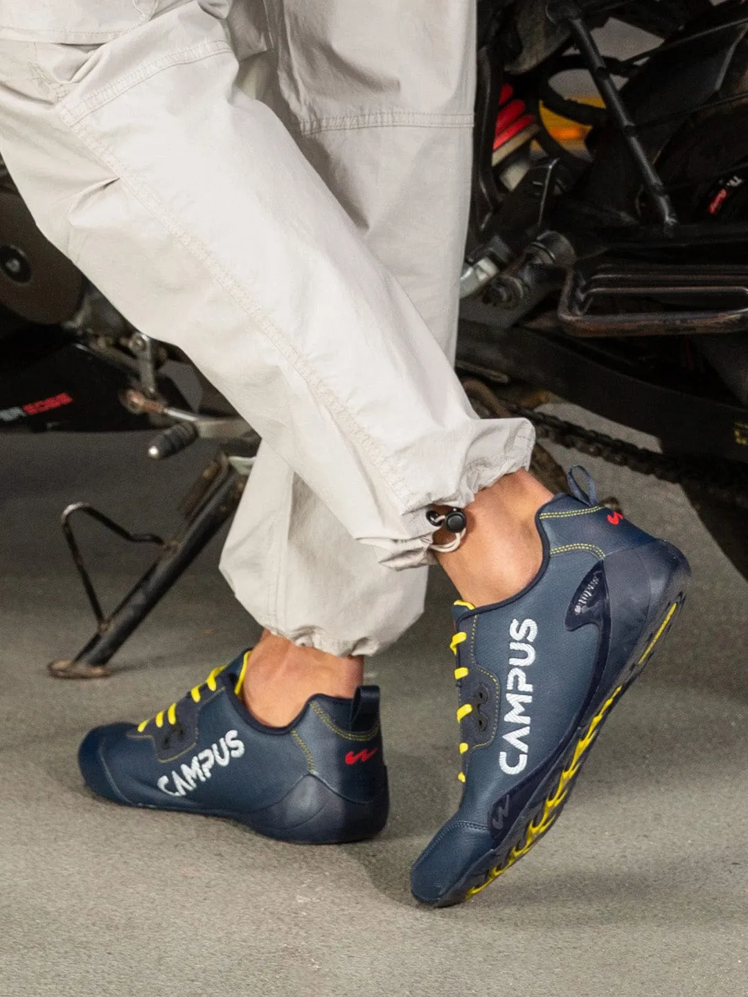 CAMP ZYLON Blue Men's Sneakers sold by Campus Shoes product image thumbnail 5