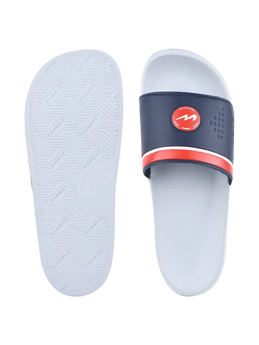 SL-431 Blue Men's Slides sold by Campus Shoes product image thumbnail 4