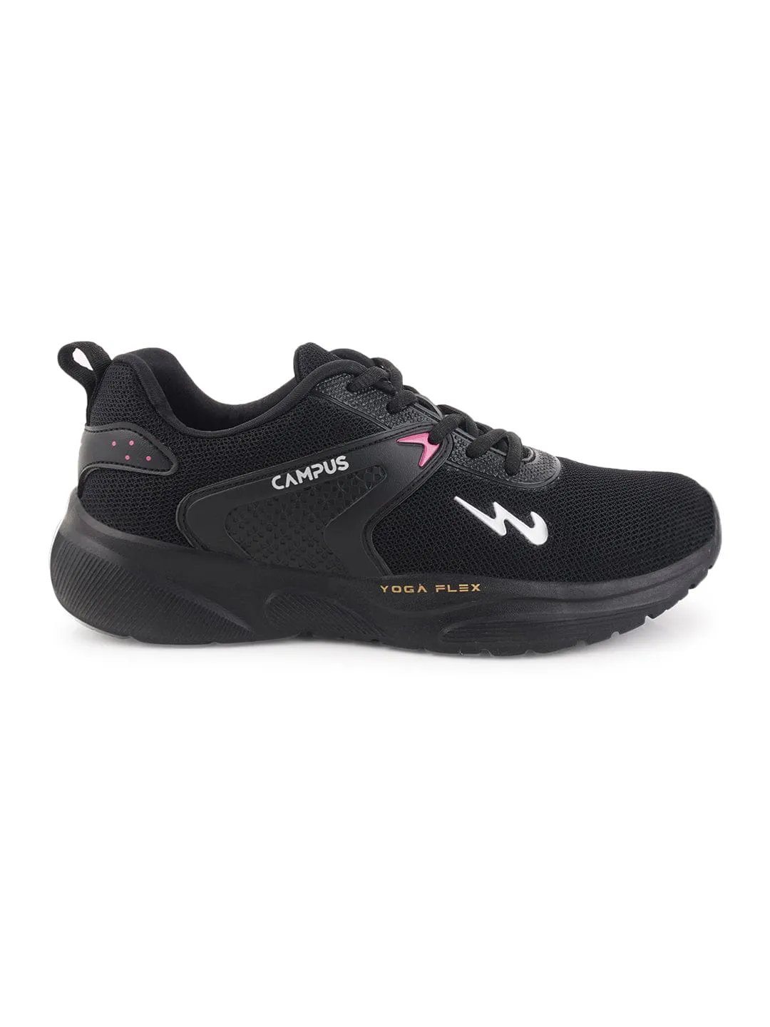 CAMP SIMPY Black Women's Running Shoes sold by Campus Shoes